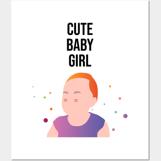 Cute Baby Girl Posters and Art